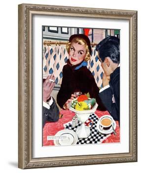 The Indiscreet Window - Saturday Evening Post "Leading Ladies", January 20, 1951 pg.20-Joe deMers-Framed Giclee Print