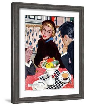 The Indiscreet Window - Saturday Evening Post "Leading Ladies", January 20, 1951 pg.20-Joe deMers-Framed Giclee Print