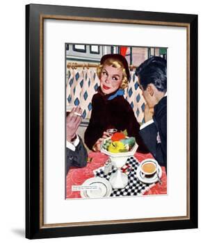 The Indiscreet Window - Saturday Evening Post "Leading Ladies", January 20, 1951 pg.20-Joe deMers-Framed Giclee Print