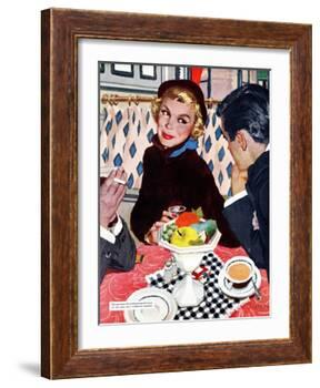 The Indiscreet Window - Saturday Evening Post "Leading Ladies", January 20, 1951 pg.20-Joe deMers-Framed Giclee Print