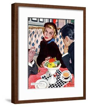 The Indiscreet Window - Saturday Evening Post "Leading Ladies", January 20, 1951 pg.20-Joe deMers-Framed Giclee Print