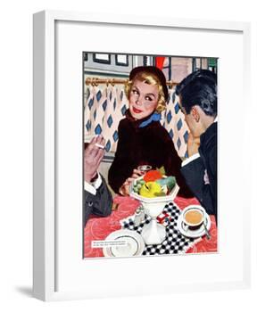 The Indiscreet Window - Saturday Evening Post "Leading Ladies", January 20, 1951 pg.20-Joe deMers-Framed Giclee Print