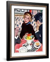 The Indiscreet Window - Saturday Evening Post "Leading Ladies", January 20, 1951 pg.20-Joe deMers-Framed Giclee Print