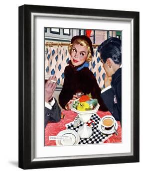 The Indiscreet Window - Saturday Evening Post "Leading Ladies", January 20, 1951 pg.20-Joe deMers-Framed Giclee Print