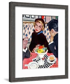 The Indiscreet Window - Saturday Evening Post "Leading Ladies", January 20, 1951 pg.20-Joe deMers-Framed Giclee Print