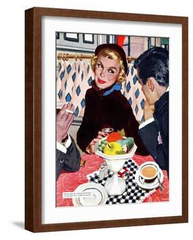 The Indiscreet Window - Saturday Evening Post "Leading Ladies", January 20, 1951 pg.20-Joe deMers-Framed Giclee Print