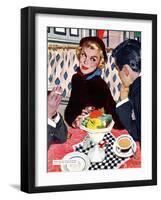 The Indiscreet Window - Saturday Evening Post "Leading Ladies", January 20, 1951 pg.20-Joe deMers-Framed Giclee Print