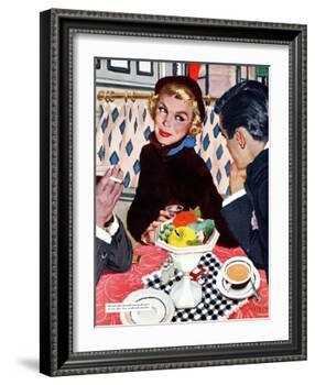 The Indiscreet Window - Saturday Evening Post "Leading Ladies", January 20, 1951 pg.20-Joe deMers-Framed Giclee Print