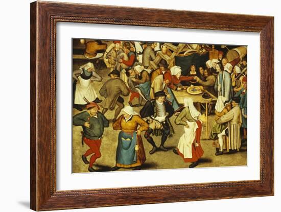 The Indoor Wedding Dance-Pieter Bruegel the Elder-Framed Giclee Print