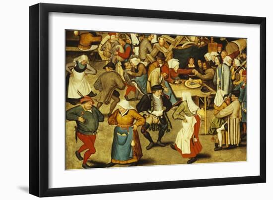 The Indoor Wedding Dance-Pieter Bruegel the Elder-Framed Giclee Print