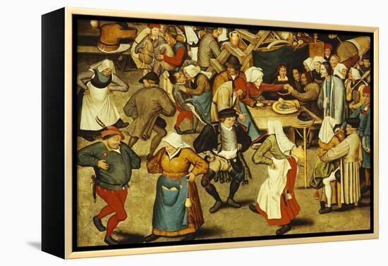 The Indoor Wedding Dance-Pieter Bruegel the Elder-Framed Premier Image Canvas