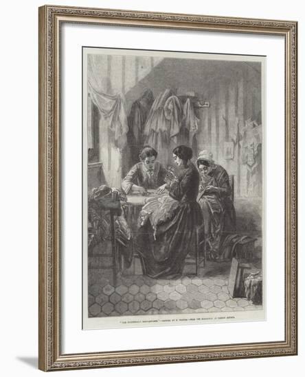 The Industrious Needlewomen-null-Framed Giclee Print