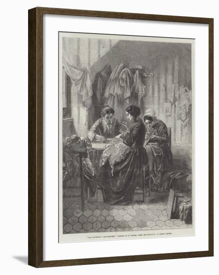 The Industrious Needlewomen-null-Framed Giclee Print