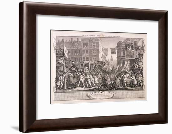 The Industrious Prentice Lord-Mayor of London, Plate XII of Industry and Idleness, 1747-William Hogarth-Framed Giclee Print