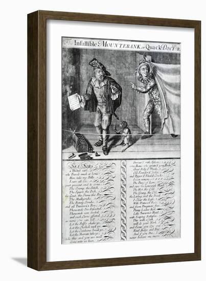 The Infallible Mountebank or Quack Doctor, 1688-1705-Marcellus the Elder Laroon-Framed Giclee Print