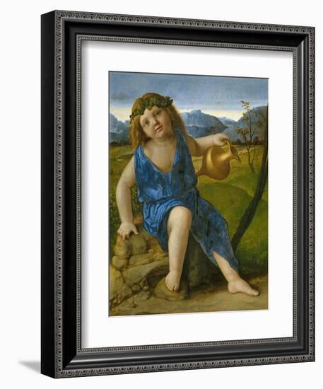 The Infant Bacchus, C.1505-10-Giovanni Bellini-Framed Giclee Print