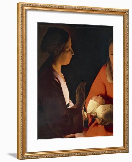 The Infant by Georges De La Tour-null-Framed Giclee Print