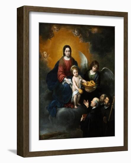 The Infant Christ Distributing Bread to the Pilgrims. 1678-Bartolomé Estéban Murillo-Framed Giclee Print