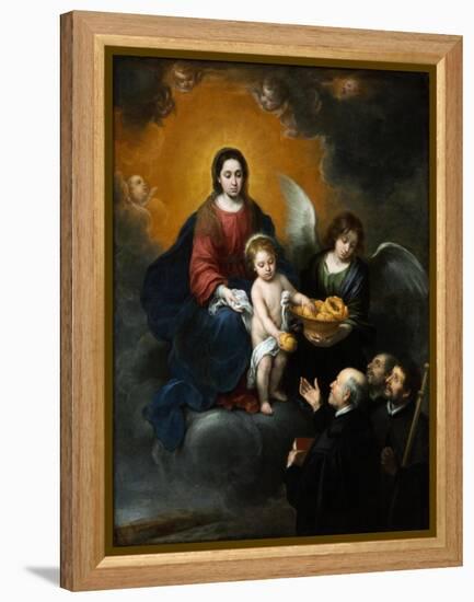 The Infant Christ Distributing Bread to the Pilgrims. 1678-Bartolomé Estéban Murillo-Framed Premier Image Canvas