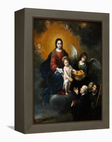 The Infant Christ Distributing Bread to the Pilgrims. 1678-Bartolomé Estéban Murillo-Framed Premier Image Canvas