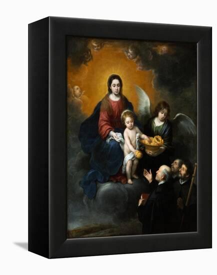 The Infant Christ Distributing Bread to the Pilgrims. 1678-Bartolomé Estéban Murillo-Framed Premier Image Canvas