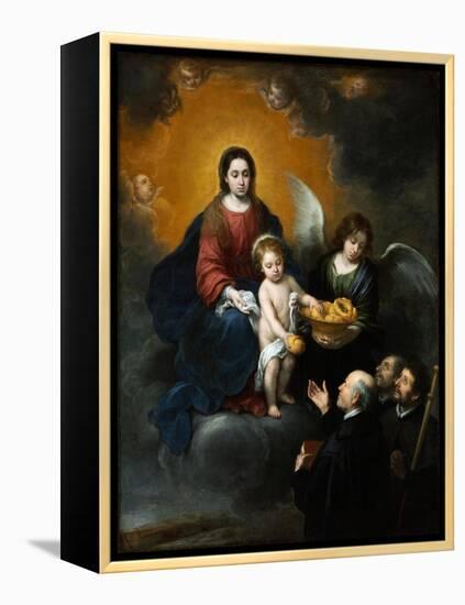 The Infant Christ Distributing Bread to the Pilgrims. 1678-Bartolomé Estéban Murillo-Framed Premier Image Canvas