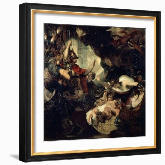 The Infant Hercules Strangling the Serpents, 1786-Joshua Reynolds-Framed Giclee Print