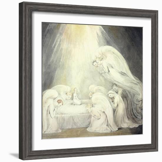 The Infant Jesus Saying His Prayers, C.1805-William Blake-Framed Giclee Print