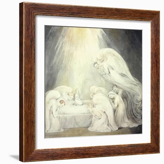 The Infant Jesus Saying His Prayers, C.1805-William Blake-Framed Giclee Print