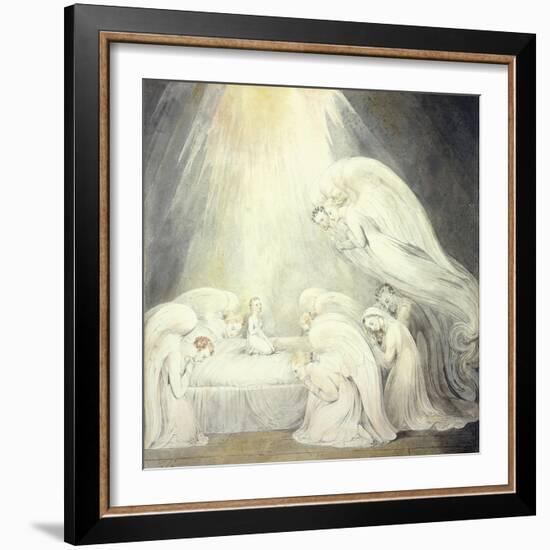 The Infant Jesus Saying His Prayers, C.1805-William Blake-Framed Giclee Print