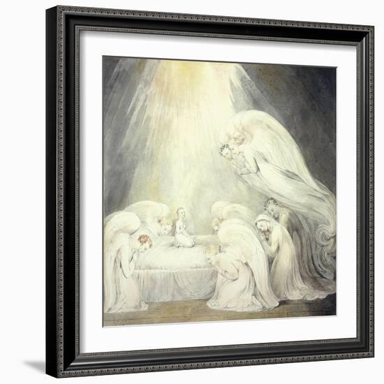 The Infant Jesus Saying His Prayers, C.1805-William Blake-Framed Giclee Print