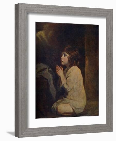 The Infant Samuel, C1776-Joshua Reynolds-Framed Giclee Print