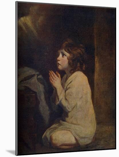 The Infant Samuel, C1776-Joshua Reynolds-Mounted Giclee Print
