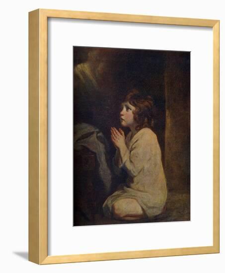 The Infant Samuel, C1776-Joshua Reynolds-Framed Giclee Print