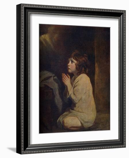 The Infant Samuel, C1776-Joshua Reynolds-Framed Premium Giclee Print