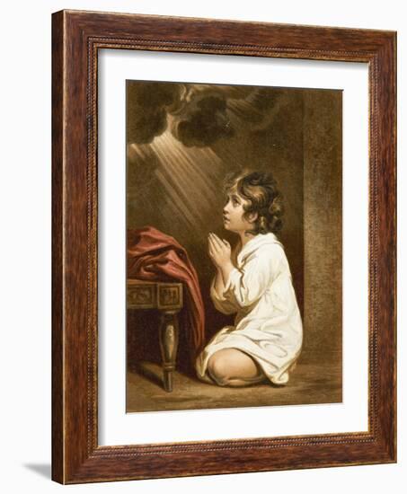 The Infant Samuel-Sir Joshua Reynolds-Framed Giclee Print