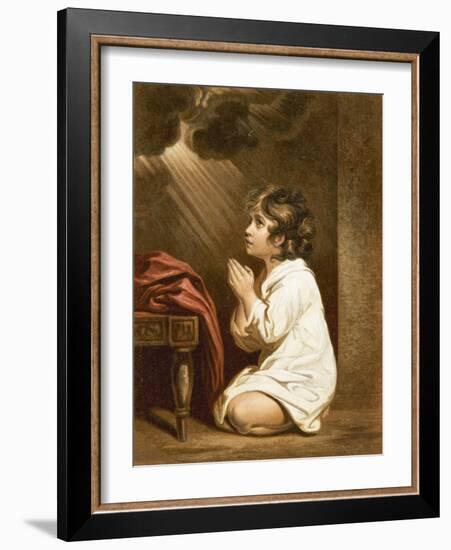 The Infant Samuel-Sir Joshua Reynolds-Framed Giclee Print