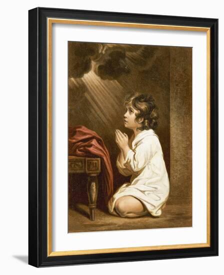 The Infant Samuel-Sir Joshua Reynolds-Framed Giclee Print