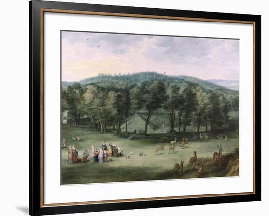 The Infanta Isabel Clara Eugenia in The Park at Mariemont-Pieter Bruegel the Elder-Framed Premium Giclee Print