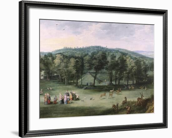 The Infanta Isabel Clara Eugenia in The Park at Mariemont-Pieter Bruegel the Elder-Framed Premium Giclee Print