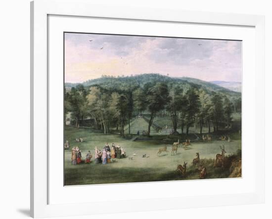 The Infanta Isabel Clara Eugenia in The Park at Mariemont-Pieter Bruegel the Elder-Framed Premium Giclee Print