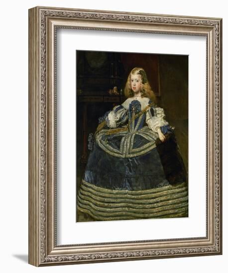 The Infanta Margarita Teresa (1651-1673) in a Blue Dress-Diego Velazquez-Framed Giclee Print