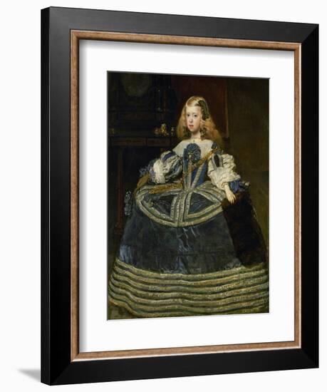The Infanta Margarita Teresa (1651-1673) in a Blue Dress-Diego Velazquez-Framed Giclee Print
