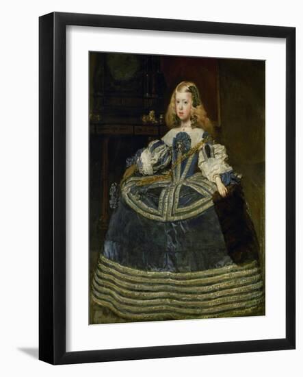 The Infanta Margarita Teresa (1651-1673) in blue dress. Oil on canvas (1659) 127 x 107 cm Cat. 739-Diego Velazquez-Framed Giclee Print