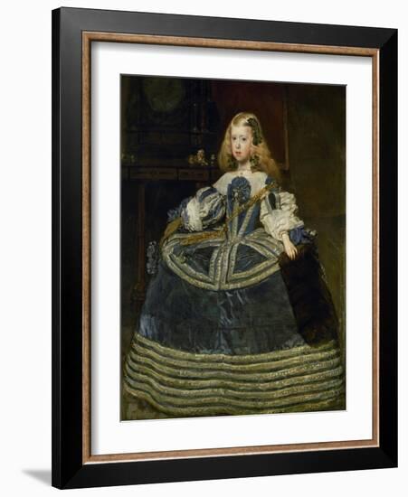 The Infanta Margarita Teresa (1651-1673) in blue dress. Oil on canvas (1659) 127 x 107 cm Cat. 739-Diego Velazquez-Framed Giclee Print