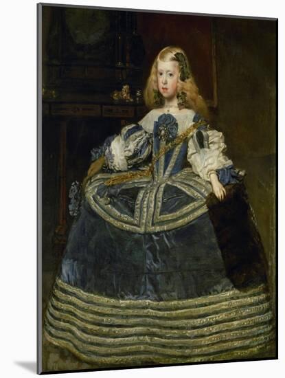 The Infanta Margarita Teresa (1651-1673) in blue dress. Oil on canvas (1659) 127 x 107 cm Cat. 739-Diego Velazquez-Mounted Giclee Print