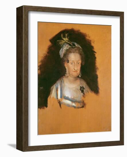 The Infanta Marie Josepha (Study for the Family of Charles Iv), before 1800 (Oil on Canvas)-Francisco Jose de Goya y Lucientes-Framed Giclee Print