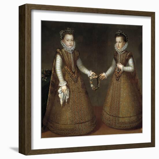 The Infantas Isabel Clara Eugenia (Isabelle Claire Eugenie D'autriche) (1566-1633) and Catherine Mi-Alonso Sanchez Coello-Framed Giclee Print