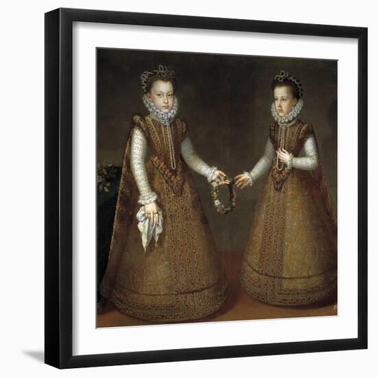 The Infantas Isabel Clara Eugenia (Isabelle Claire Eugenie D'autriche) (1566-1633) and Catherine Mi-Alonso Sanchez Coello-Framed Giclee Print