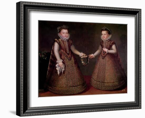 The Infantas Isabel Clara Eugenia-Alonso Sanchez Coello-Framed Giclee Print